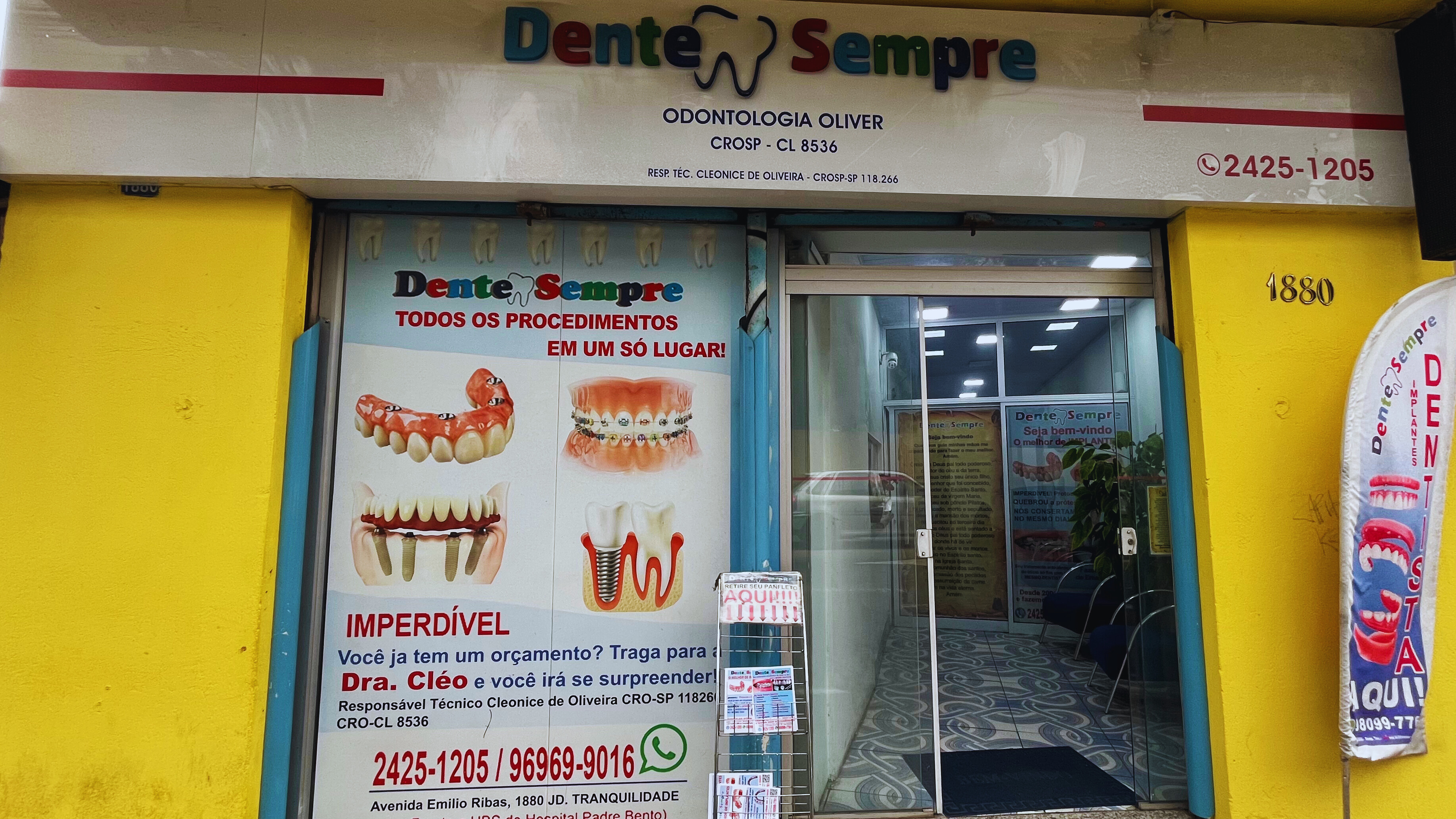 Fachada da clínica